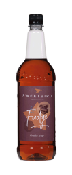 Bottle of Sweetbirds Fudge Syrup