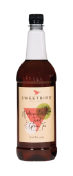 Bottol of Sweet Birds Watermelon Iced Green Tea Syrup